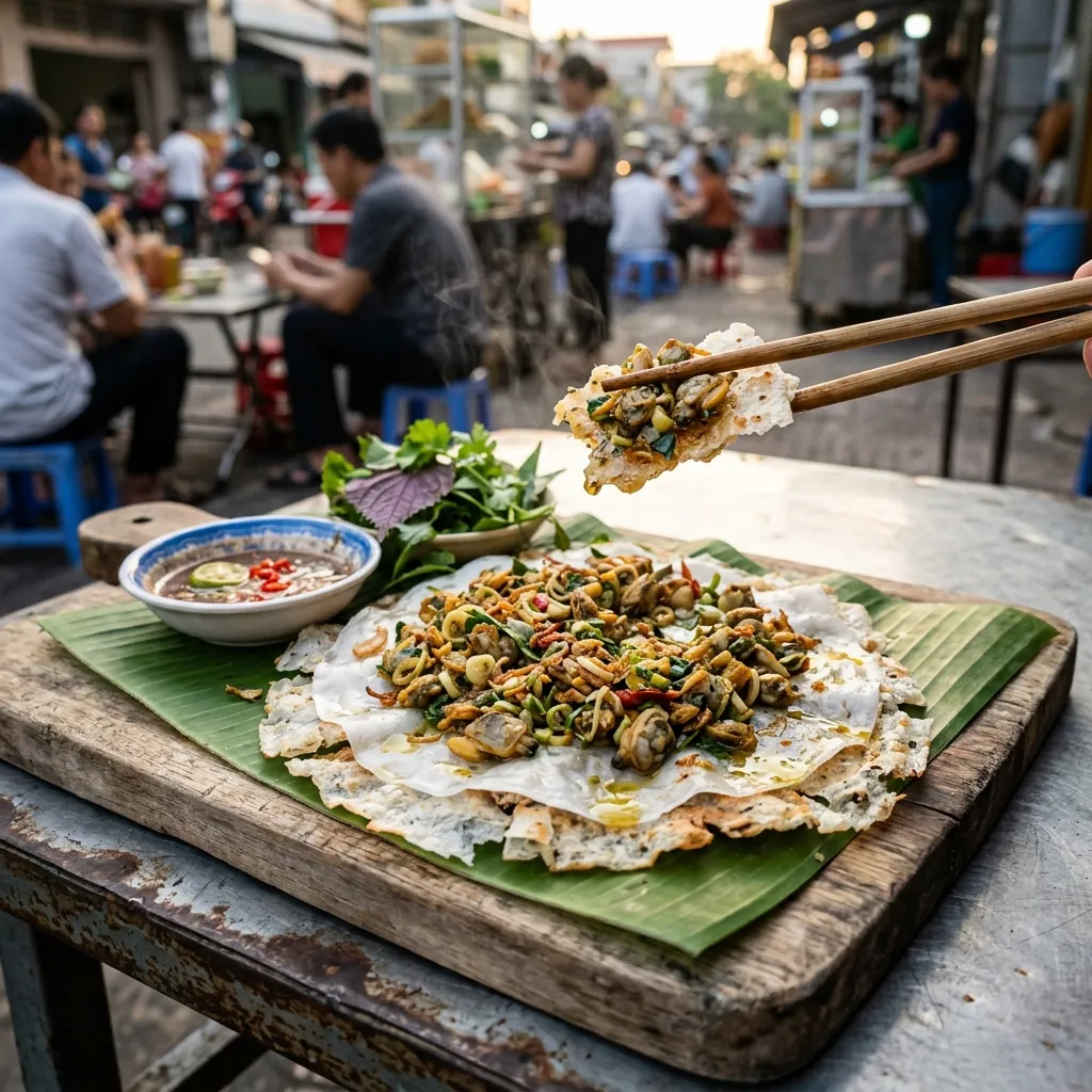 Bánh Đập Hến Xào